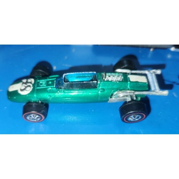 Vintage 1969 Hot Wheels Redline Indy Eagle In Red Over Black Interior - Foto 6